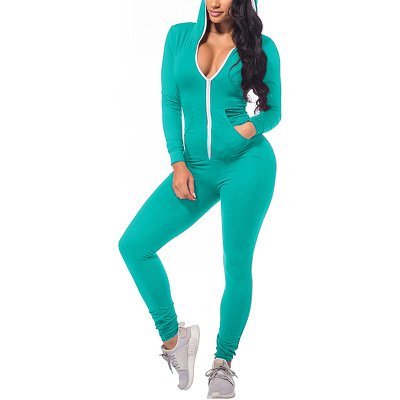 Holiday Hoodie Long Sleeve Jumpsuit & Romper