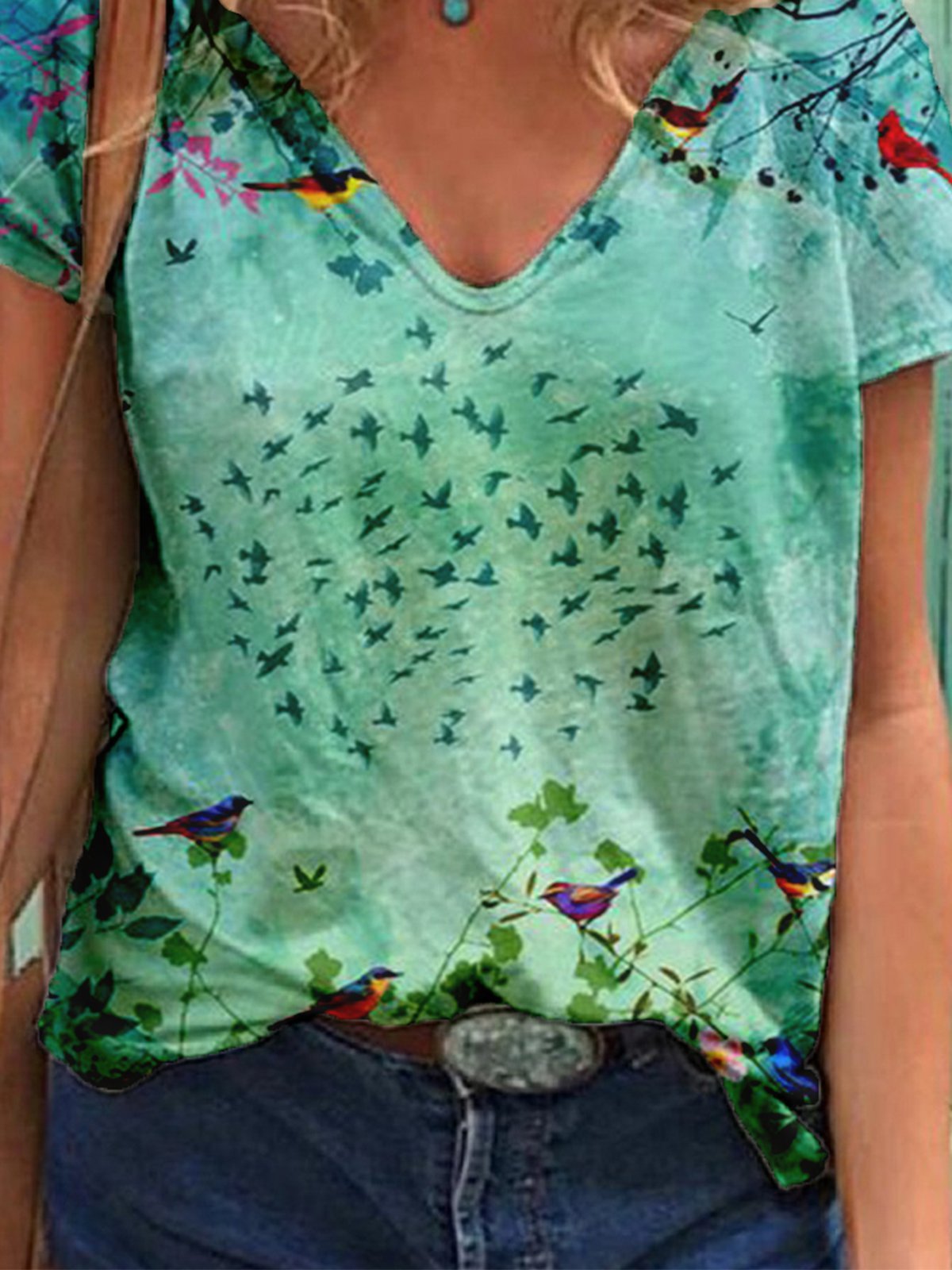 Crew Neck Loose T-shirt