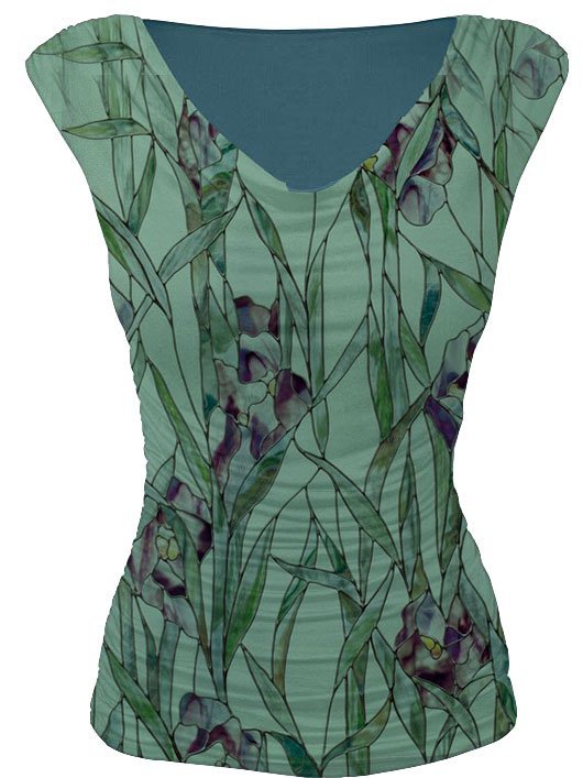Floral V Neck Fit Casual Auto-Clearance
