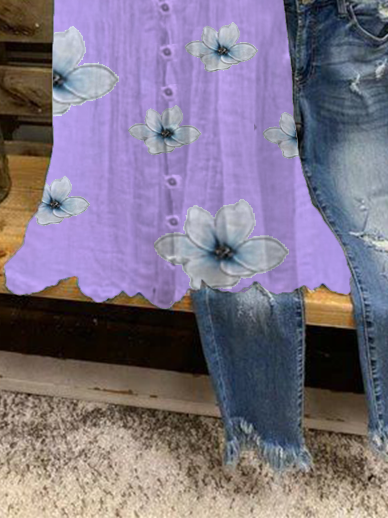 Casual Cotton Shawl Collar Tanks & Camis