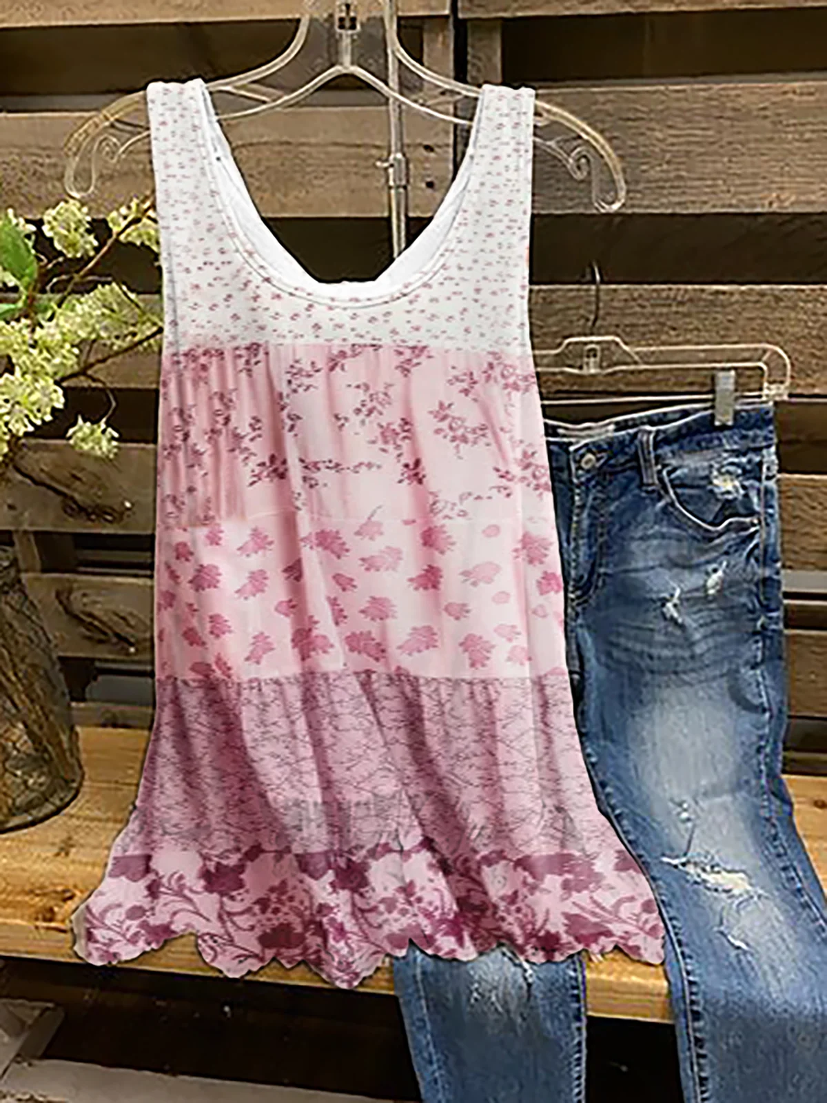 Floral Sleeveless Top