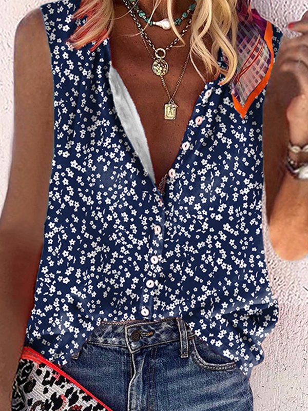 Floral Casual Loosen Blouses