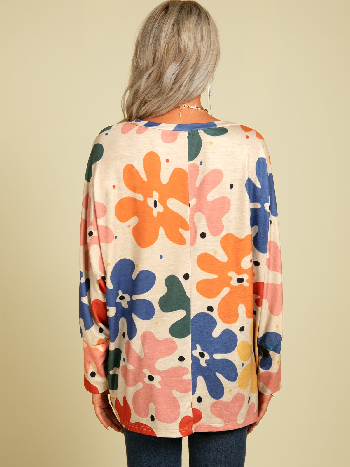 Cotton Blends Casual Blouses