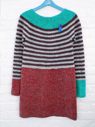 Loosen Cotton Blends Sweaters