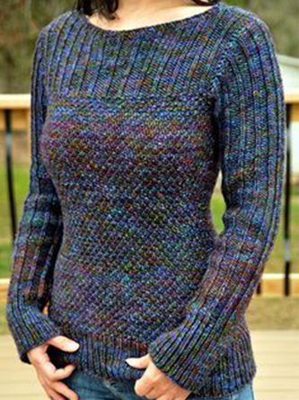 Wool/knitting Skinny Casual Sweaters