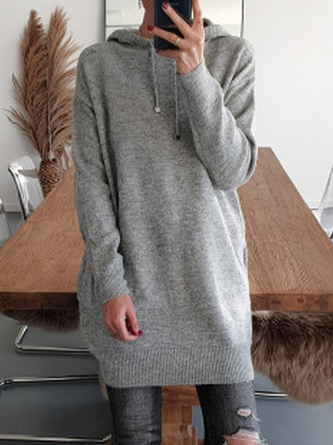 Loose Casual Cotton-Blend Sweaters