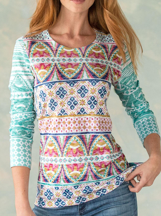 Regular Fit Round Neck Blouses