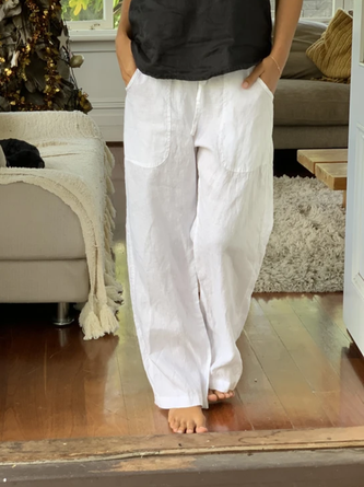 Casual Loose Solid Pants