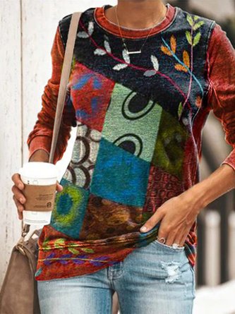 Regular Fit Printed Blouses