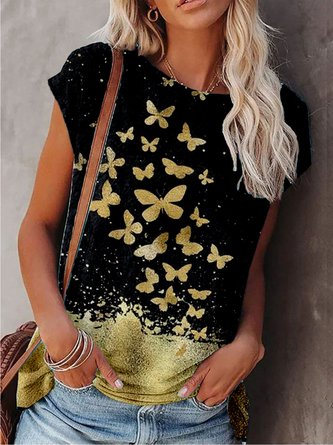 Casual Butterfly T-shirt