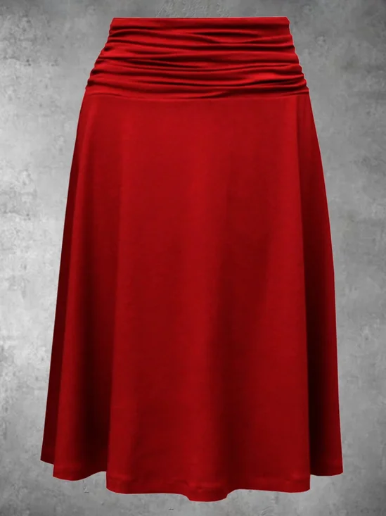 Loose Cotton-Blend Plain Auto-Clearance