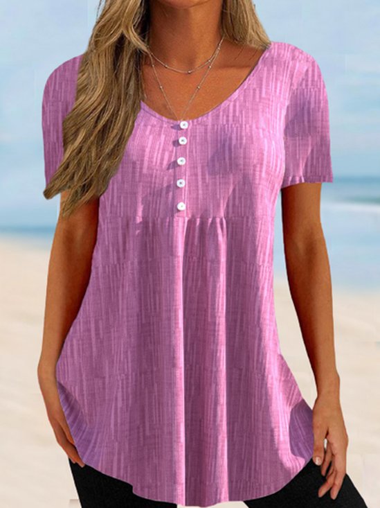 Elegant Regular Fit Striped T-Shirts