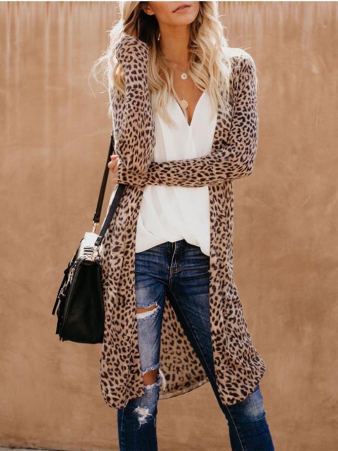 Regular Fit Leopard Outerwear