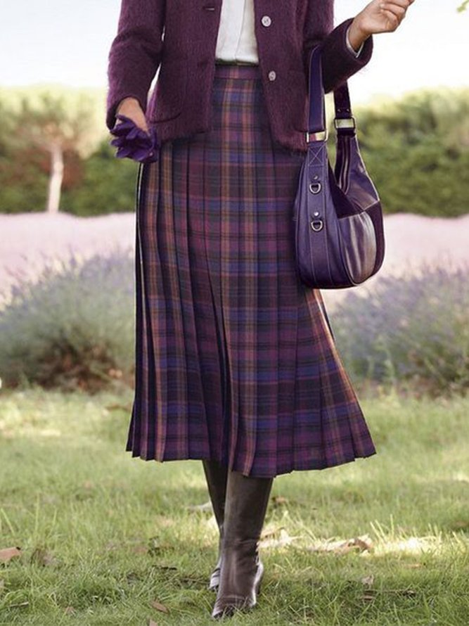 Cotton Blends Casual Skirts outlet.noracora