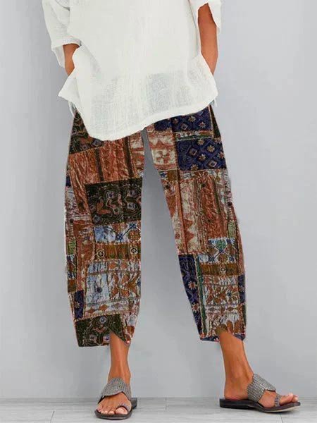Loose Ethnic Casual Pants | outlet.noracora