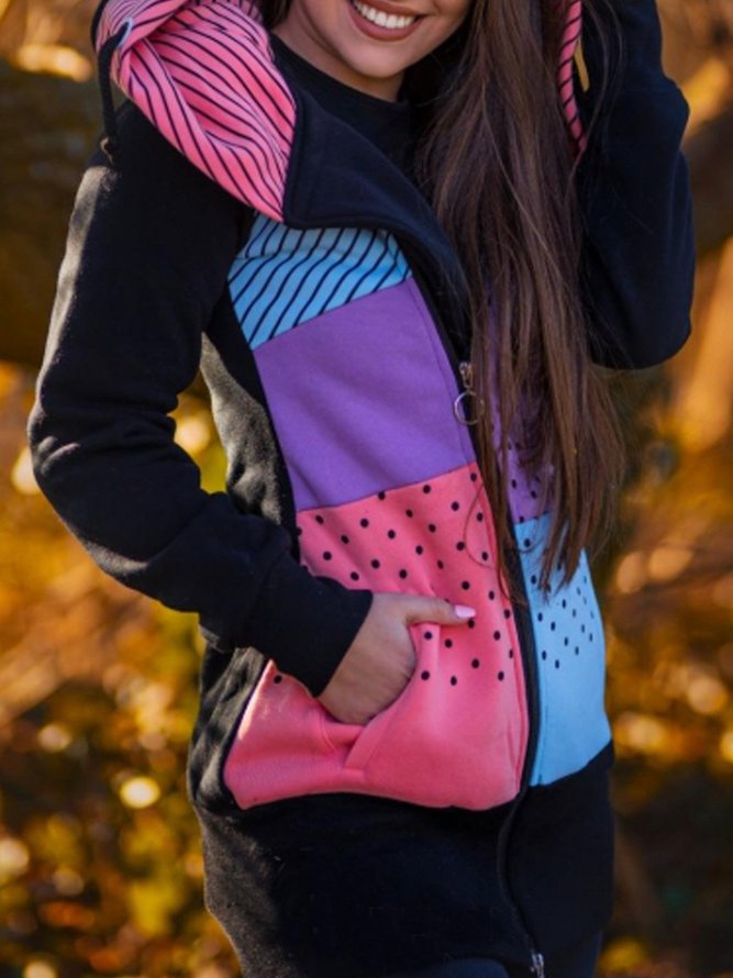 Casual Polka Dots Cardigans