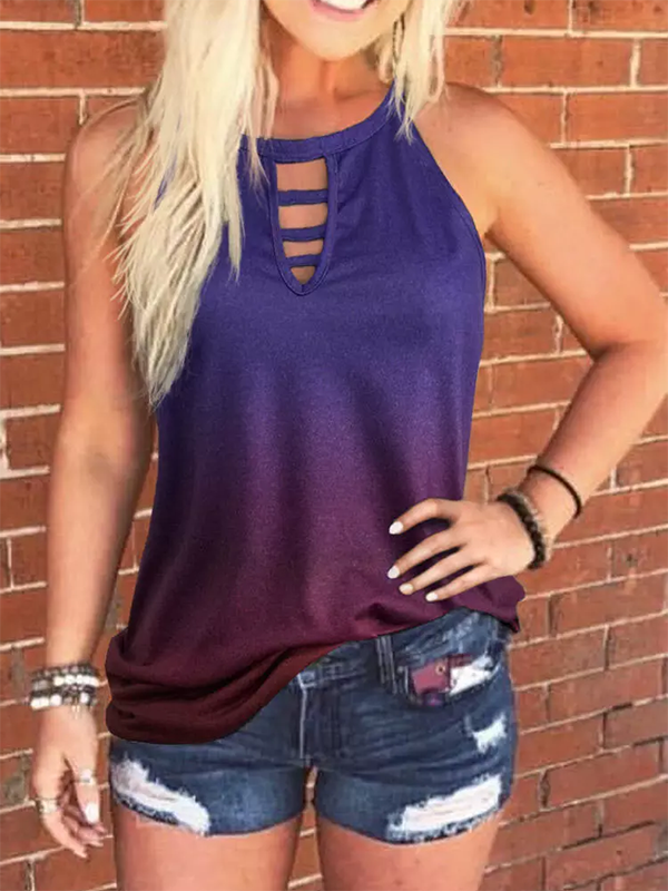 Crew Neck Casual Fit Tank & Cami