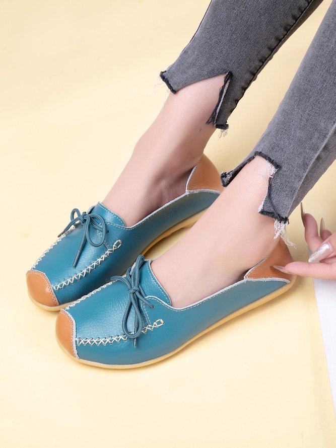 Cowhide Leather Flats/loafers