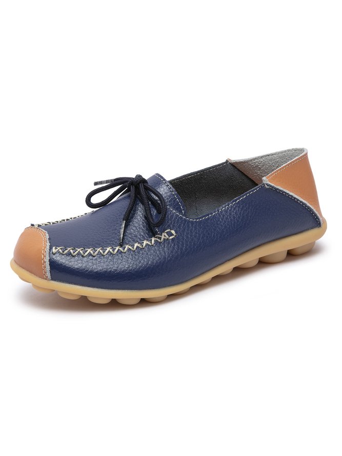 Cowhide Leather Flats/loafers