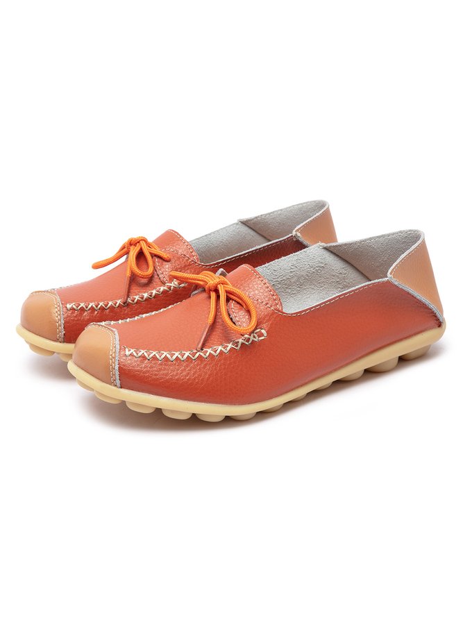 Cowhide Leather Flats/loafers