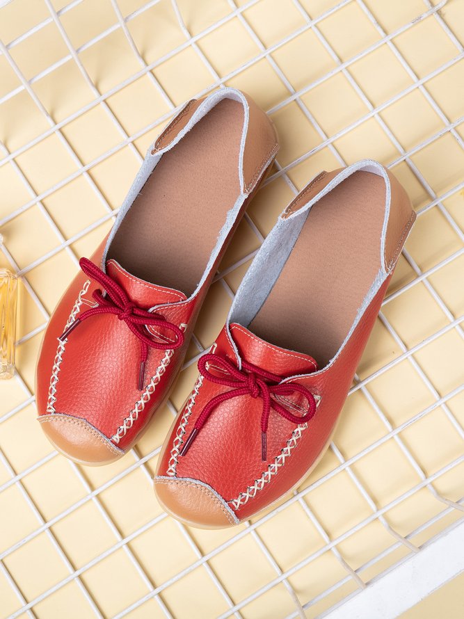 Cowhide Leather Flats/loafers
