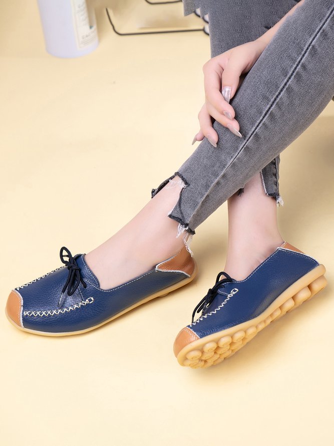 Cowhide Leather Flats/loafers