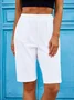 Cotton Plain Loose Shorts