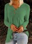 Wool/knitting Casual Regular Fit Blouses&shirts