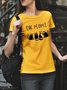 Cotton-Blend Vintage Crew Neck T-shirt