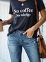 Printed Cotton-Blend Crew Neck Casual T-shirt