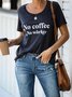 Printed Cotton-Blend Crew Neck Casual T-shirt