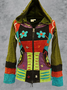 Vacation Hooded Color Block Outerwear
