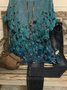 Cotton-Blend Loose Casual Floral Auto-Clearance