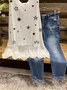 Crew Neck Cotton-Blend Printed Auto-Clearance
