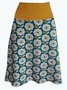 Multicolor Casual Paneled Polka Dots Skirt