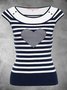 Vintage Fit Cotton-Blend Crew Neck Auto-Clearance