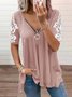 Cotton-Blend Casual Loose Auto-Clearance