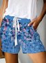 Cotton-Blend Floral Casual Auto-Clearance