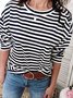Regular Fit Striped Casual T-Shirts