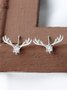 Christmas Elk Horn Zircon Earrings