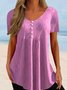 Elegant Regular Fit Striped T-Shirts