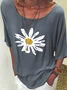 Plus size Daisy Printed Tops