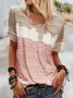 Abstract Loosen Casual T-shirt