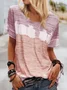 Abstract Loosen Casual T-shirt