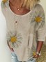 Floral Casual Cotton Sweatshirts &pullover