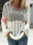 Solid Casual Cotton Sweaters