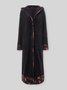 Lapel Printed Vintage Coats