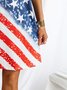 Vacation Crew Neck Ombre Jersey Shorts