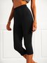 Cotton Blends Regular Fit Solid Leggings