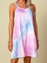 Vacation Crew Neck Ombre Jersey Shorts